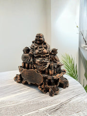 Sitting Laughing Buddha - Premium Polyresin Idol